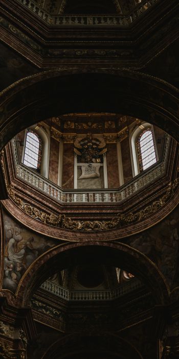 film photography, frescoes, dome Wallpaper 720x1440
