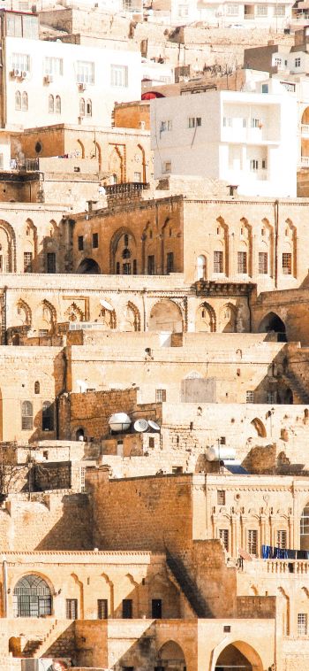Mardin, Turkey, old city Wallpaper 1080x2340