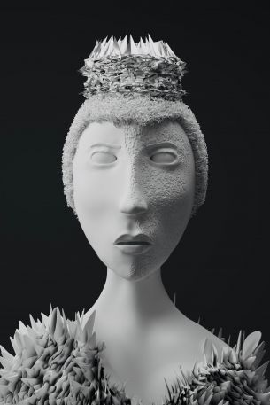 3D modeling, face Wallpaper 2000x3000
