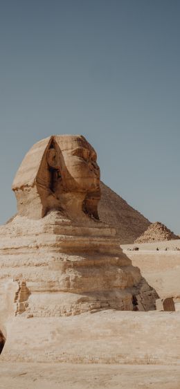 Giza, Egypt, sphinx Wallpaper 828x1792