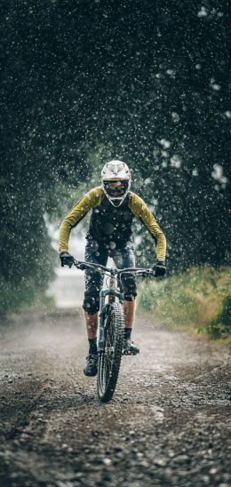 cyclist, sportsman Wallpaper 1080x2280