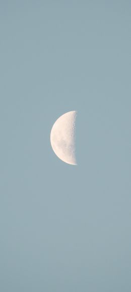 moon, blue sky Wallpaper 1080x2400