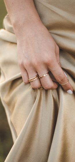 hand, dress, rings Wallpaper 1080x2340