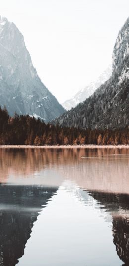 Toblach, South Tyrol, Italy Wallpaper 1080x2220