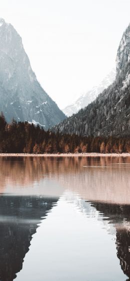 Toblach, South Tyrol, Italy Wallpaper 1080x2340