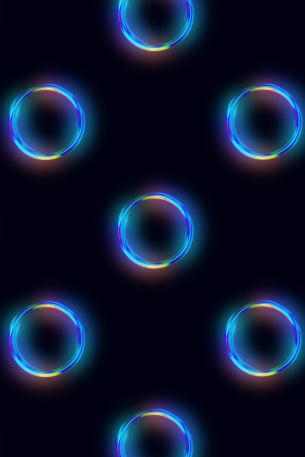 circles, 3D modeling Wallpaper 640x960