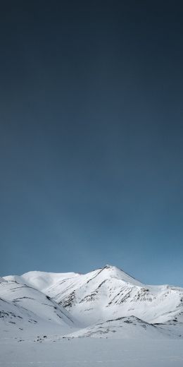 Svalbard, mountains, snow Wallpaper 720x1440