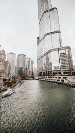 Chicago, USA, skyscraper Wallpaper 640x1136