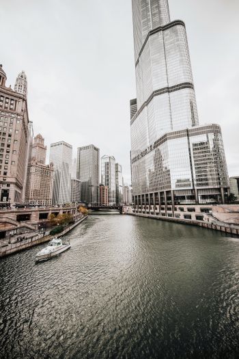 Chicago, USA, skyscraper Wallpaper 640x960