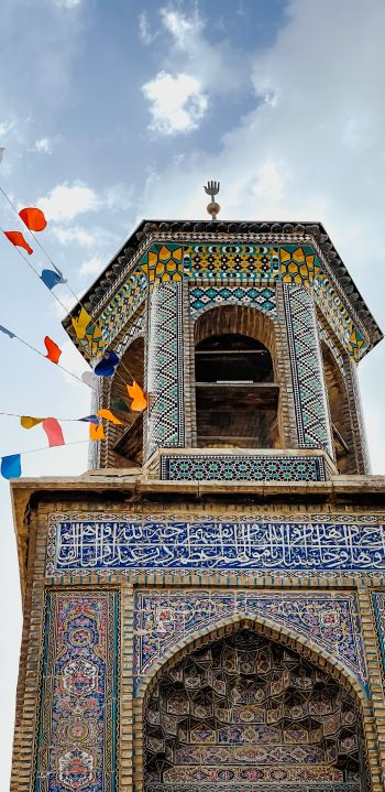 Shiraz, province of Fars, Iran, mosque Wallpaper 1440x2960