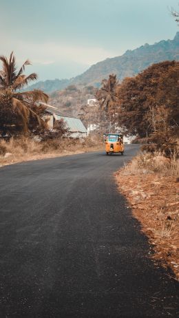 highway, vehicle, road Wallpaper 2160x3840