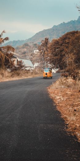 highway, vehicle, road Wallpaper 720x1440