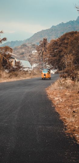 highway, vehicle, road Wallpaper 1440x2960