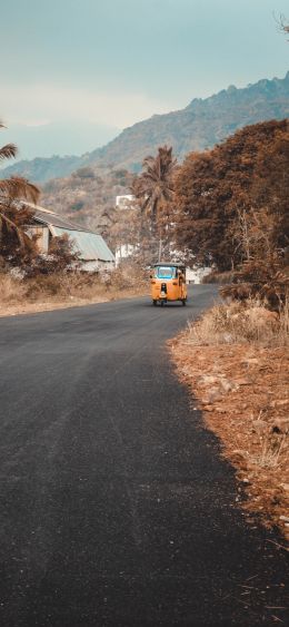 highway, vehicle, road Wallpaper 1080x2340