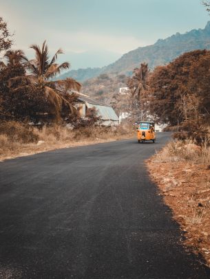 highway, vehicle, road Wallpaper 1536x2048