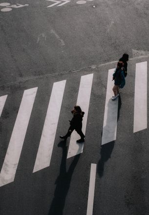 Paris, France, crosswalk Wallpaper 1640x2360