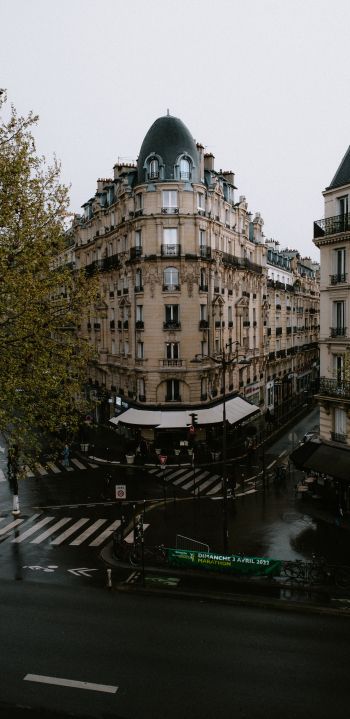 Обои 1080x2220 Париж, Франция, уличная фотография