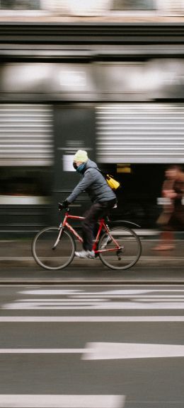 Paris, France, cyclist Wallpaper 720x1600