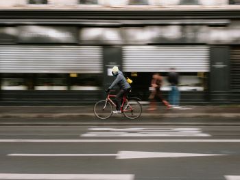 Paris, France, cyclist Wallpaper 1024x768