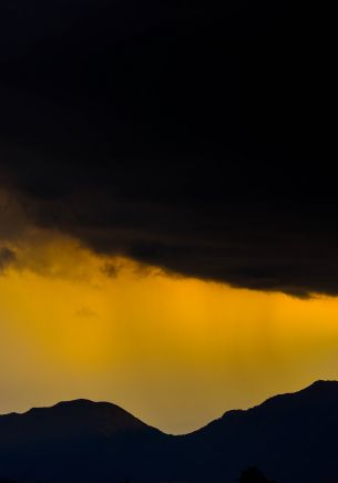 sunset, black cloud Wallpaper 1668x2388