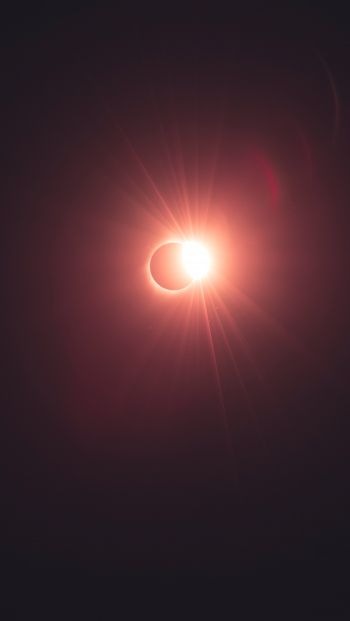 sun, moon, eclipse Wallpaper 640x1136
