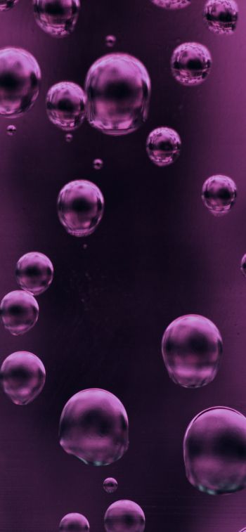 bubbles, liquid Wallpaper 1284x2778