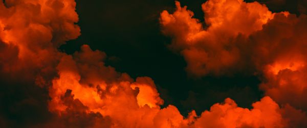 clouds, sky Wallpaper 3440x1440