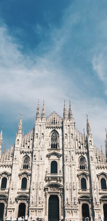 Обои 1440x2960 Миланский собор, Милан, Италия