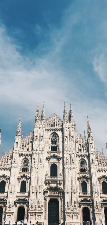 Обои 1440x3040 Миланский собор, Милан, Италия