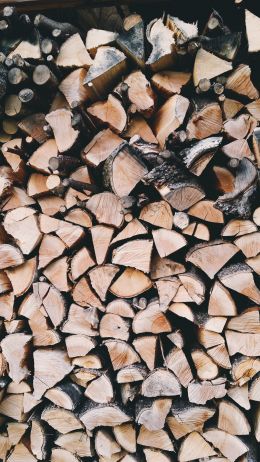 firewood, wood Wallpaper 720x1280