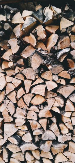 firewood, wood Wallpaper 1170x2532