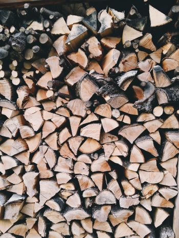 firewood, wood Wallpaper 1620x2160