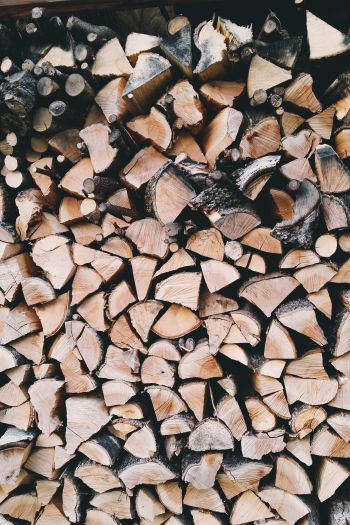 firewood, wood Wallpaper 640x960