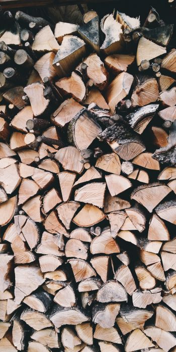 firewood, wood Wallpaper 720x1440