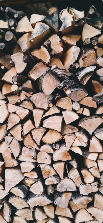 firewood, wood Wallpaper 1080x2340