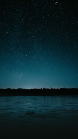 starry night, lake Wallpaper 1080x1920