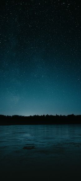 starry night, lake Wallpaper 720x1600