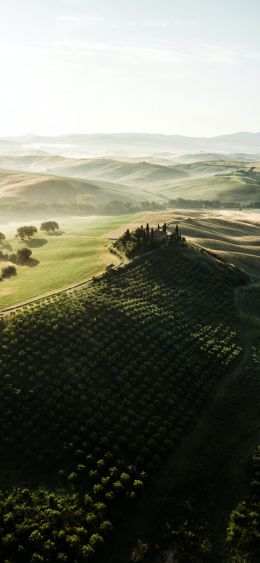 San Quirico d'Orcia, Italy Wallpaper 1080x2340