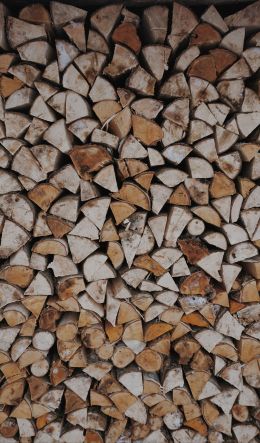 firewood, wood, folded Wallpaper 600x1024