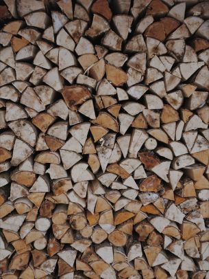 firewood, wood, folded Wallpaper 1536x2048