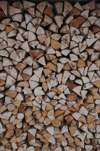 firewood, wood, folded Wallpaper 640x960