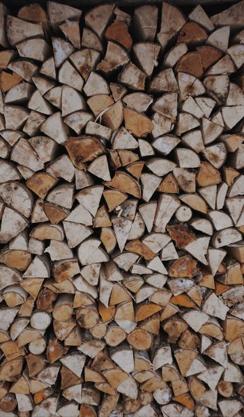 firewood, wood, folded Wallpaper 600x1024
