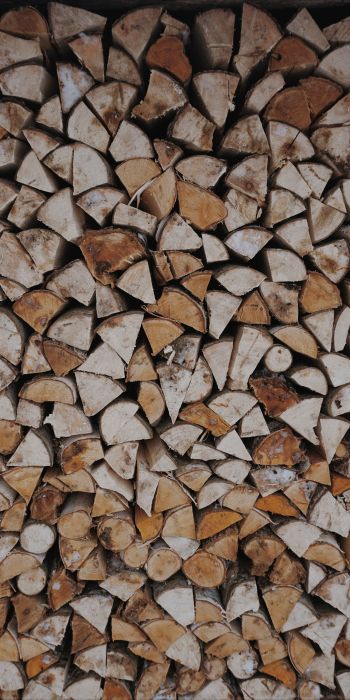 firewood, wood, folded Wallpaper 720x1440