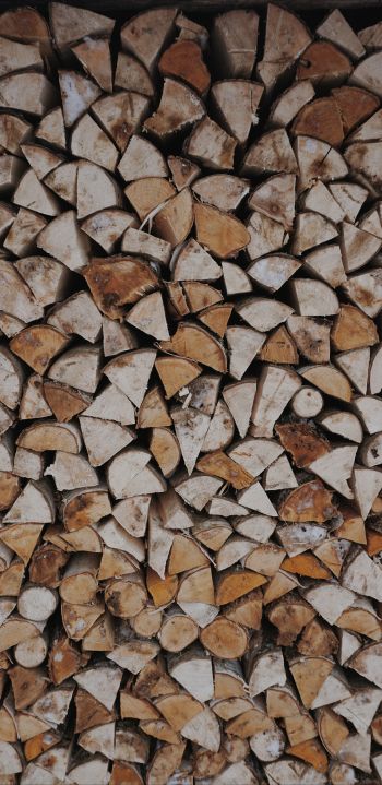 firewood, wood, folded Wallpaper 1080x2220