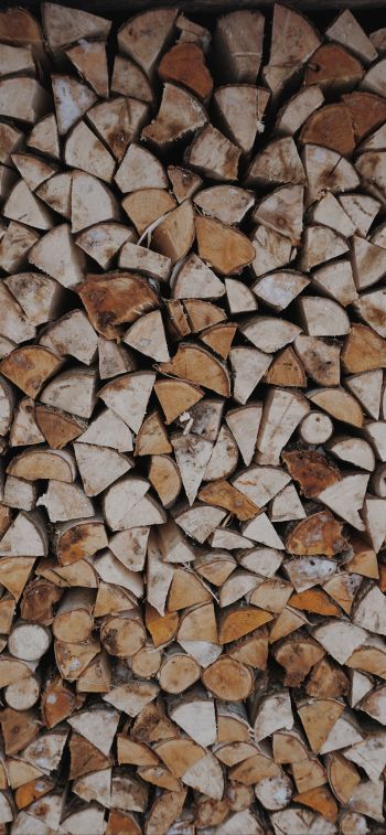 firewood, wood, folded Wallpaper 1170x2532