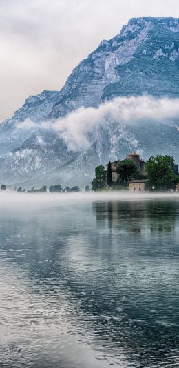 Lake Toblino, Italy Wallpaper 1080x2220