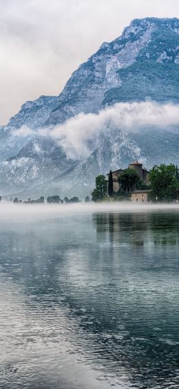 Lake Toblino, Italy Wallpaper 1080x2340