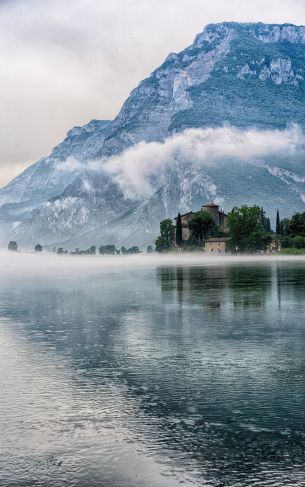 Lake Toblino, Italy Wallpaper 1752x2800