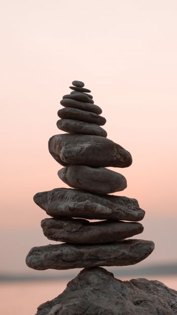 balance, stones Wallpaper 640x1136