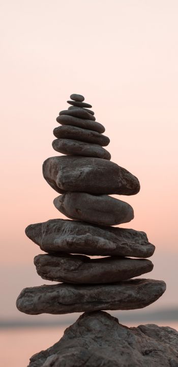 balance, stones Wallpaper 1440x2960